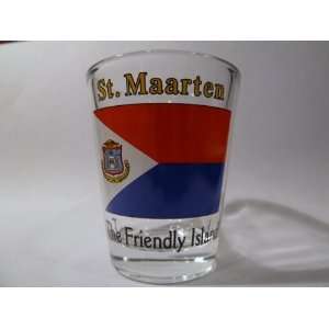  St.Martin Flag Shot Glass