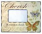 Wood Cherish Butterfly Photo Picture Frame 3x5 Home Dec
