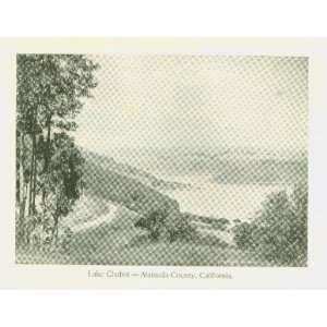  1896 Print Lake Chabot Alameda County California 