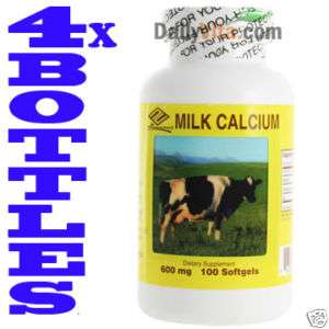Liquid Milk Calcium w/Vitamin D 600 MG 400 Softgels  