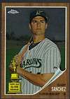 2011 TOPPS CHROME HERITAGE 1850 1962 GABY SANCHEZ CARD C125 MARLINS 