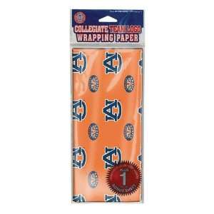   Auburn Tigers NCAA Flat Gift Wrap (20x30 Sheets)