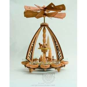  German Candle Arch Pyramid Double with Wild Animlas