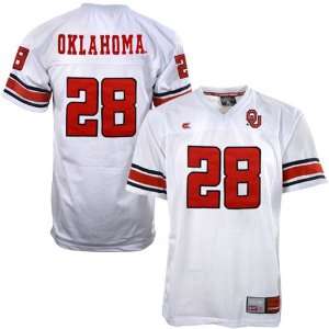    Oklahoma Sooners #28 White Official Zone Jersey