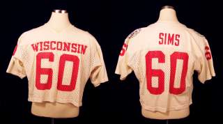 1984 Darryl Sims Wisconsin Badgers Game worn jersey  