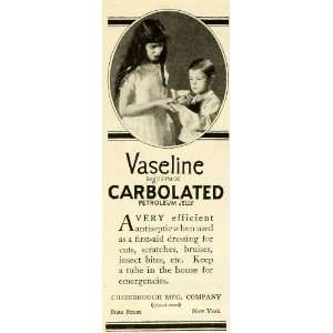  1922 Ad Chesebrough Vaseline Petroleum Jelly First Aid 