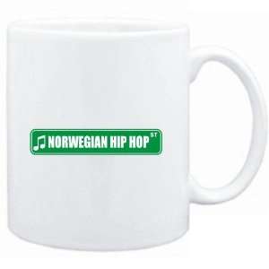  Mug White  Norwegian Hip Hop STREET SIGN  Music Sports 
