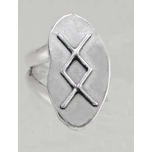   Silver Rune Ring For Affluence and Success The Silver Dragon Jewelry