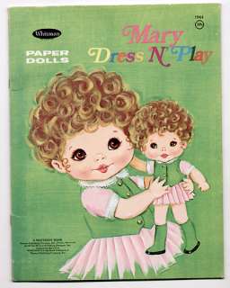 Vintage Whitman MARY DRESS N PLAY paper dolls 1969  