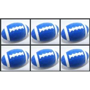  Iwako Football Erasers, Made in Japan, Blue Color, a Set 
