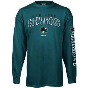  Reebok San Jose Sharks Youth Framework Long Sleeve T Shirt 