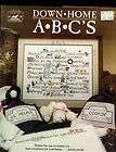 DOWN HOME ABCS SAMPLER COUNTED CROSS STITCH PATTERN
