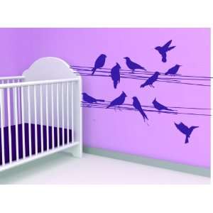  Removable Wall Decals  Birds on a wire