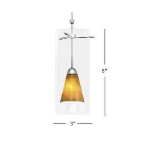  Mp 711 Am/Bn   Amber / Brushed Nickel Quick Connect Shade 