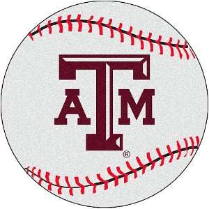  Fanmats Texas A&M Aggies Baseball Shaped Mat Sports 
