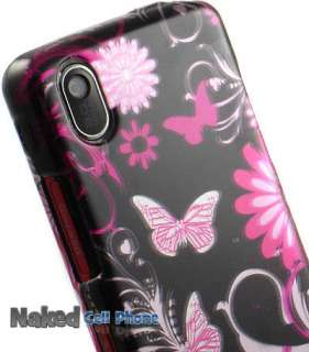 NEW PINK BUTTERFLY FLOWER CUTE HARD SKIN CASE COVER FOR LG COOKIE 
