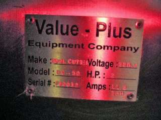 Value Plus 50 liter Stainless Steel Bowl Chopper serial# F90012 2 