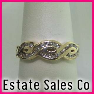   Round Diamond Criss Cross Weave Fashion Ring .50 carats total weight