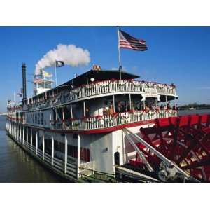  Paddle Steamer Natchez, on the Edge of the Mississippi 