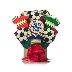 Fathers Day Soccer Cookie Bouquet  Grocery & Gourmet Food