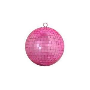 Bubblegum Pink Mirrored Glass Disco Ball Christmas Ornament 6 (150mm)
