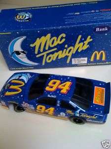 1996 NASCAR #94 BILL ELLIOTT MAC 1/24 DIECAST BANK  