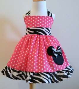 Halter Minnie Mouse Jumper Dress Size from 12M to 5T  