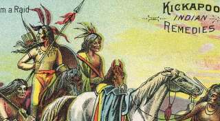 wild west scene returning from a raid kickapoo indian remedies more 