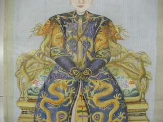 Ancient Chinese Empress Hand Painted Needlepoint Canvas 15 Mesh 