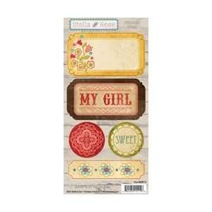  Stella & Rose Gertie Cardstock Stickers   Girly Tags Arts 
