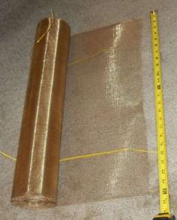 brass / bronze insect screen, 14 x 18 mesh, 24, 30, 36, many sizes 