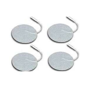   Electrodes   2 Round, White Cloth, 4 Electrodes 