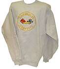 XL gray sweatshirt 1953 62 Corvette logo rear profile  