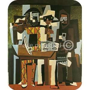  Artist Pablo Picasso MOUSE PAD Three Musicians