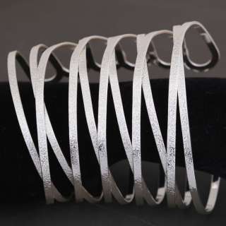 silver plated sand large wide cuff bracelet adjustable  