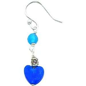    Sterling Silver Lapis & Blue Agate Earrings Jewelry Jewelry