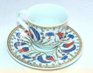 Handmade,Porcelain, Turkish Coffee Cup&Saucer M01  