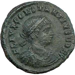 CONSTANTIUS II as Caesar Rare 324AD Ancient Genuine Roman Coin LEGIONS 