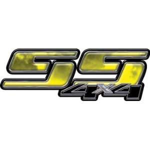  Chevy GMC Super Sport 4x4 Truck Bedside Decals in Yellow 