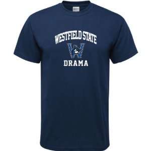  Westfield State Owls Navy Drama Arch T Shirt Sports 