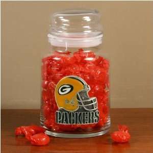  Green Bay Packers Glass Candy Jar