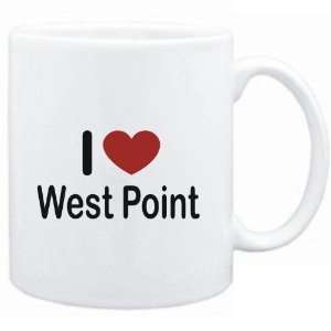  Mug White I LOVE West Point  Usa Cities Sports 