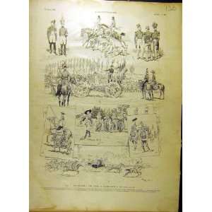  1903 Saint Cyr Sketches Races Horse French Print