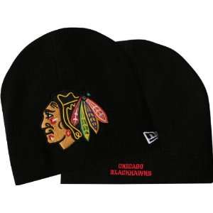  Chicago Blackhawks Big One Toque Knit Hat Sports 