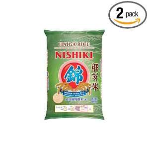 Nishiki Haiga Rice, 10 Pound (Pack of 2)  Grocery 