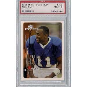  1999 UPPER DECK MVP # 203 AkILI SMITH RC ROOKIE PSA 9 