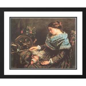  Courbet, Gustave 36x28 Framed and Double Matted The 