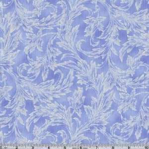 45 Wide Gypsy Princess Venetian Holiday Pearl/Sky Blue Fabric By The 