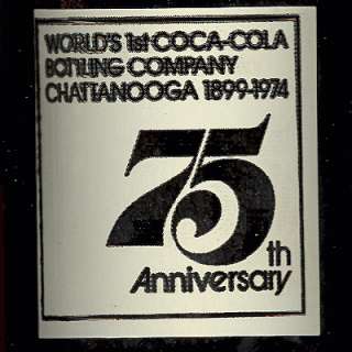 75th Anniversary coke bottle  