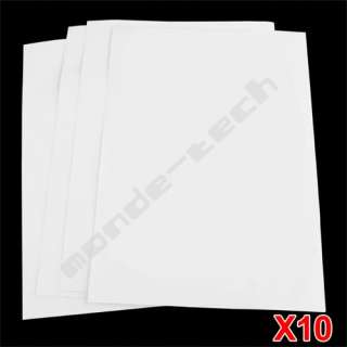 10 X T Shirt Fabric Iron On Inkjet Heat Transfer Paper  